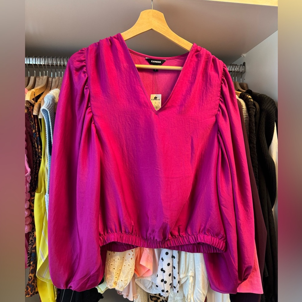 NEW Express Magenta Blouse